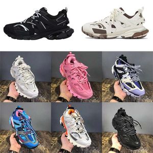 Factory Direct Sale 2024 Casual schoenen Triple S Track 3.0 Sneakers Transparante Crystal Outsole Running Shoes Mens Dames Trainers Zwart Wit Size 35-45