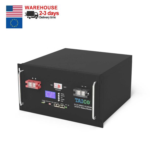 Vente directe d'usine 48V lifepo4 Batterie Lithium ion batterie Akku 48V 200Ah batterie au lithium 51.2V 200Ah