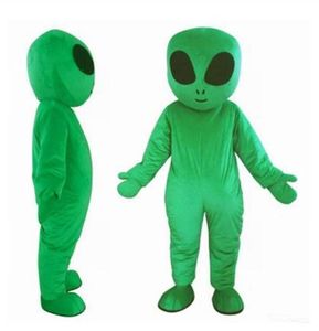 Factory Direct Sale Volwassen Groen Alien Mascotte Kostuum Suit Halloween Pasen Reclame Kostuum