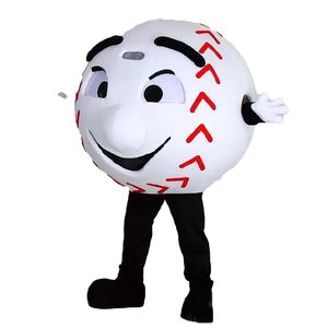 Vente directe d'usine Baseball Sport Team Cheerleading School Mascot Costume Halloween Party Dress Taille adulte