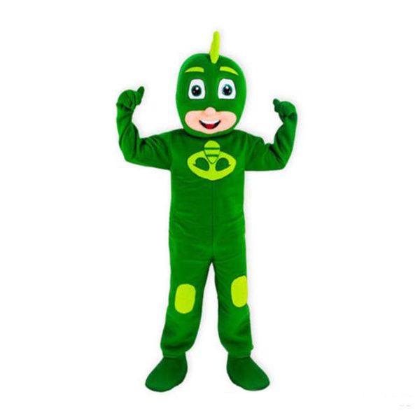 Vente directe d'usine chaud vert ensoleillé garçon Halloween déguisement dessin animé adulte Animal mascotte Costume livraison gratuite