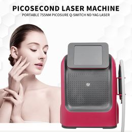 Fabriek Directe Verkoop Picosecond Laser Tattoo Wenkbrauwen Wassen Donkere Pigment Verwijdering Acne Moedervlek Eliminatie Pico Draagbaar Instrument