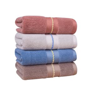 Venta directa de fábrica de nuevas toallas de algodón, tela lisa, toallas de Hotel rotas, logotipo personalizable suave y absorbente