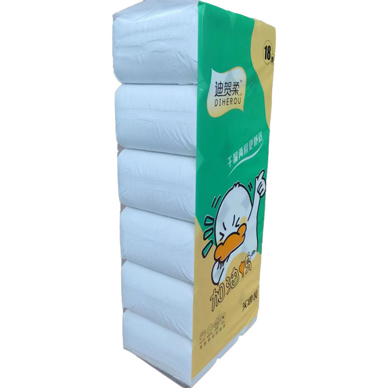 Papel higiênico de vendas diretas de fábrica de papel de celulose de madeira de madeira sem cor sem cor de papel higiênico papel higiênico