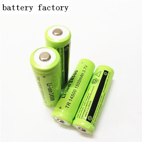 Li-ion 14500 Batteri 1500mAh 3.7V LED Bright Flashlight Battery Digital Camera Battery Factory Direct Selling