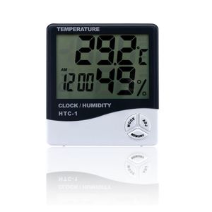 Factory direct selling indoor electronic thermometer alarm clock creative home large screen hygrometer gift