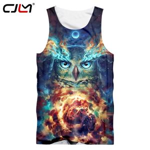 Factory Direct Supply Origineel monsterontwerp 3D Owl Print Tank Top Oversized Vest Groothandel 220623