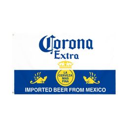 Factory Direct Whole Double Stitched 3x5fts 90150cm Corona Beer Flag Life Flag para decoración ood56804300631