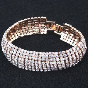 Bracelet manchette en cristal, vente en gros direct d'usine, bracelet en cristal populaire de haute qualité