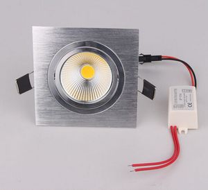 Usine directement vente carré 10 W/12 W 1080lm Cob LED plafonnier ampoule blanc froid/blanc chaud LED vers le bas lumière LED Downlight