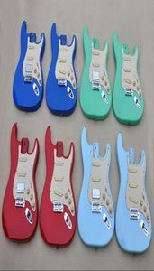 Guitare fini électrique Kitsdiy GuitarColors peut être changé de pickguard et de pickupscan personnalisés.