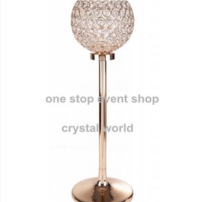 Fabriek elegante bruiloft decoratie gouden lange centerpieces, bloemstand