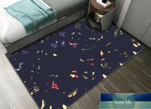 Tapis de salon de marque de mode d'usine, tapis mural de chambre à coucher, tapis de sol de chevet, tapis de sol nordique tendance Unique pour vestiaire