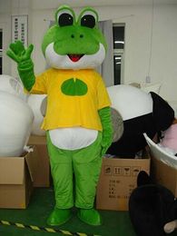 Factory Frog Mascot Costume Adult Cartoon Character Outfit Aantrekkelijke pak Plan Verjaardag