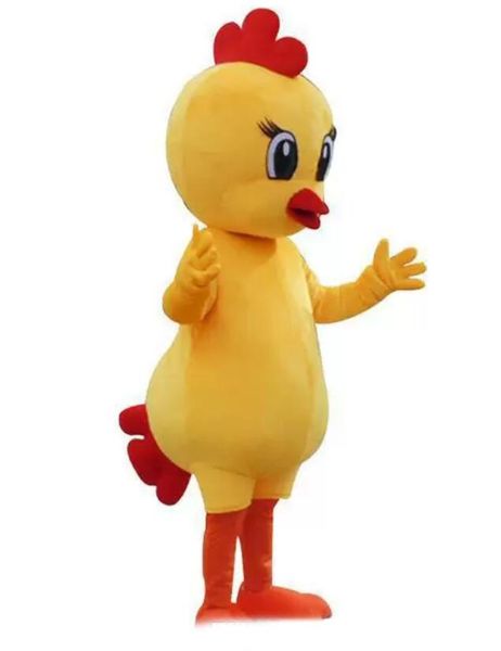 Costume de mascotte petit poussin chaud usine mignon jour de pâques robe de soirée fantaisie tenue de carnaval d'halloween