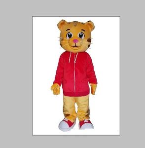 Factory hot new daniel tiger Mascot Costume para adulto Animal grande rojo Halloween Carnival party