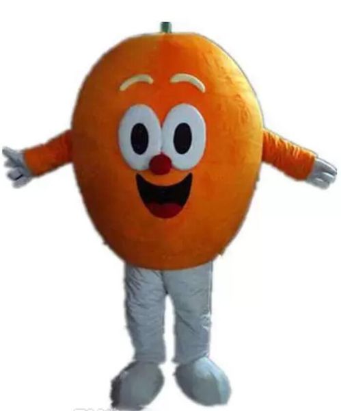 Costume de mascotte orange pour adulte, bonne vision et bonne Ventilation, avec de grands yeux, à porter en usine, nouvelle collection