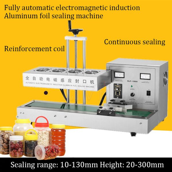 Máquina automática de sellado de papel de aluminio por inducción electromagnética, gran oferta de fábrica, para alimentos