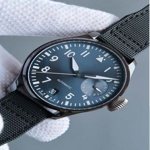 Fabriek Luxe Horloges IW502003 Automatische Mechanische Heren Horloge Horloges 47mm merk pilot horloges blauwe Dial1903