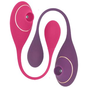 Produits sexuels fabriqués en usine Masseur Vibration Passage clitoridien Stimulation interne et externe Point C et Point G Portant des vibrations de succion et des œufs sautants