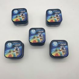 Factory Moonrock Packaging Flessen Wax Jars Zwart glas blikje met kinderbestendig deksel voor levende harsconcentraatcontainers
