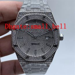 Usine nouveau produit 15400ST toutes les montres en diamant pour hommes en acier inoxydable de glace importées 8215 machines automatiques 42mm har282N pour hommes