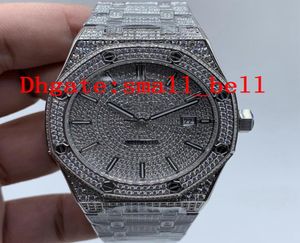 Factory Nouveau produit 15400ST All Ice Innewless Steel Men039s Diamond Watch importé 8215 Machinerie automatique 42mm Men039S HAR2867151