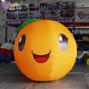 Factory Outlet 2.5mH (8ft) Reclame Opblaasbare Oranje Ballonnen Cartoon Fruit Modellen Voor Outdoor Party Event Decoratie Met Lucht