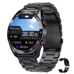 Factory Outlet 2024 Nieuwe luxe kwaliteit Smart Watch Men IP68 Sport HW20 SmartWatch ECG+PPG Business Raspless Steel Riem Bluetooth Talk Waterdicht I9 Smartwatch