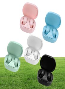 Factory Outlet A6S TWS Wireless Bluetooth Macaron oortelefoons stereo hoofdtelefoons sportgeluid mini -oordopjes voor alle smart ph7565693