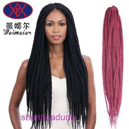 Factory Outlet Fashion Wig Hair Online Shop 18 Sénégal Boîte tresse Triple tresse 90g 20 pièces / pack