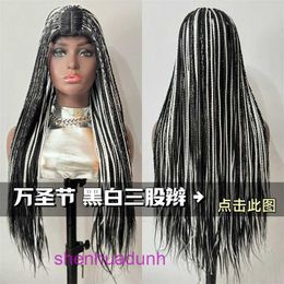 Factory Outlet Fashion Wig Hair Online boutique trois brins tressé la tête de tête du cuir chevelu imitation dentelle élastique intérieure nette à basse température flamme ignifuge 26