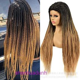 Factory Outlet Fashion Wig Hair Online Shop Dirty Traid Three Strand Head Cover Smowpy Style 26 pouces CROCHET HEIR WIG Hand Woven Top Full