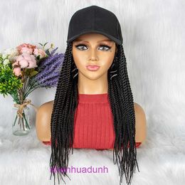 Fábrica Outlet Fashion Wig Hair Shop Online Selling Hot Womens Long Hair Long Holed Sida Braid Headwear Cordera de encaje Wig