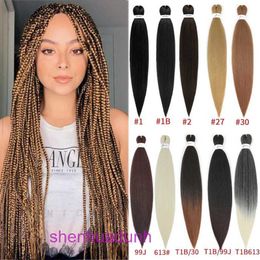 Factory Outlet Fashion Wig Hair Online Shop Ez Big Braid Fluffy and Soft Synthetic Fibre 26 pouces 90g PVC Silk à basse température