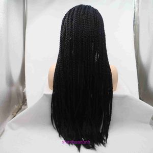 Factory Outlet Fashion Wig Hair Online Shop Newbook Voormalige Lace Fashion Nieuwe Long Braid Front Pruiken