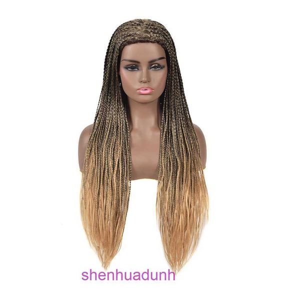 Factory Outlet Fashion Wig Hair Online Shop tressé Wigs Triple Dirty Braid Head Cover Synthetic Fiber Multi Color