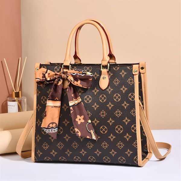 Outlet de fábrica Bolsos de cuero para mujer Bolso retro clásico estampado Mochila de cuero en contraste de gran capacidad Ambiente elegante ribb268h