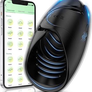 outlet de fábrica Vibrador de entrenamiento masculino con control de APP juguete para adultos modos de masajeador sexual anillo de extensión de resistencia para hombres para el placer de las parejas