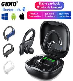 Factory Outlet MD03 TWS Draadloze Bluetooth-hoofdtelefoon Stabiele oorhaak Aanraakbediening Digitaal display Sport-oordopjes1368723