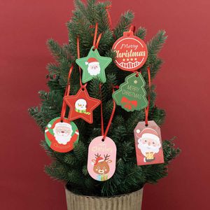 Factory Outlet Nieuwe Creatieve Kleine Kaart Leuke Cartoon Kerstboom Hanger Etalage Interieur Decoratie DIY Hanger