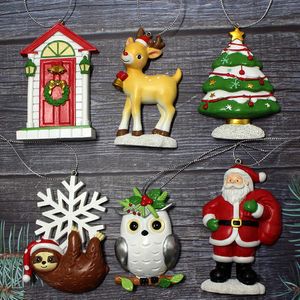 Factory Outlet Nieuwe Hars Kersthanger Set Creatieve Kerstboomhanger Decoratie