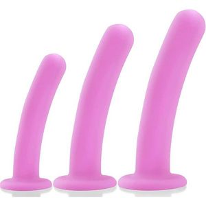 Factory Outlet Plug Maten Docking Plug Training Silicone Dildo Set met sterke zuigbeker Prostaat G-spot Sex Toy geschikt voor beginners Mannen en vrouwen