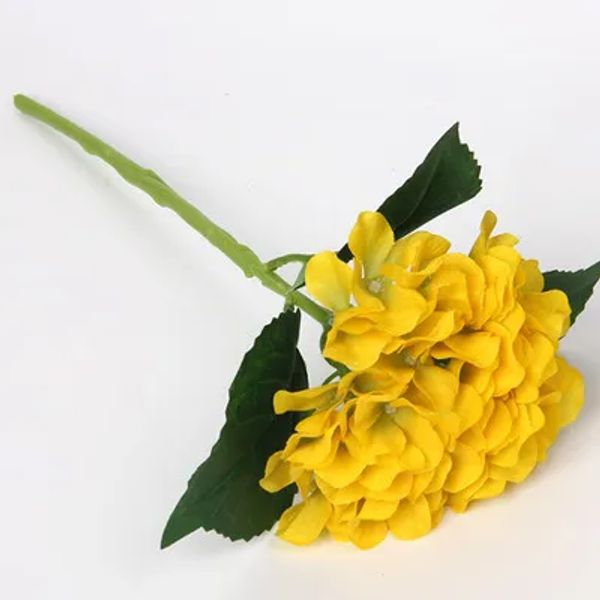 Fabrikverkauf Simulierte Hortensienstücke von Hortensien, einzelner Zweig Seidenblume, Hochzeit, Braut, die Blume hält, Blumenarrangement Hortensie