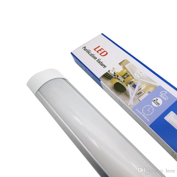 Les Tubes à Double rangée de lattes de LED montés en Surface allument le Tube lumineux tri-preuve de Purificati LED de luminaire T8 de 2FT 3FT 4FT 18W 36W AC 110-240V