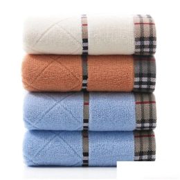 Serviette de sortie d'usine pur coton Super absorbant grandes serviettes de salle de bain douces et épaisses livraison directe confortable textiles de jardin à la maison