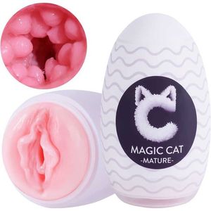 salida de fábrica Ultra Stretchy Male Egg handheld male cup pocket pussy masajeador embalaje suave succión fuerte juguete sexual para adultos para hombres con realista