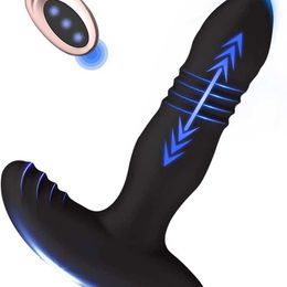 Magasin d'usine Vibromasseur Prostate Masseur Onismo Mâle Vibrant Butt Plug avec Modes de Poussée et de Vibration Télécommande Sexe Hommes Big Toy Couple