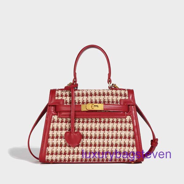 Factory Outlet Gros Hremms Kelyys Sacs fourre-tout à vendre Sac de mariage Femme Mariée 2024 Nouveau haut de gamme rouge petit et luxe sac à main bandoulière avec vrai logo