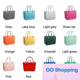 Magasin d'usine femme Eva gelée bonbons Silicone plage lavable panier sacs grand portable Shopping fourre-tout étanche Bogg sac sac à main Eco